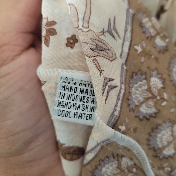 The Fox and The Mermaid Boho Southwestern Print Ximena Dress in Coconut - Picture 16 of 16